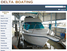 Tablet Screenshot of deltaboating.com